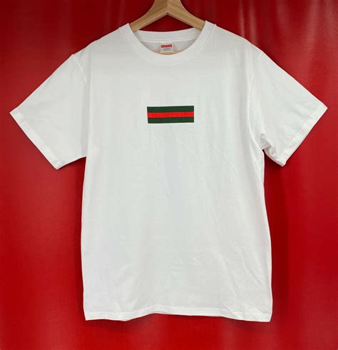 gucci supreme shirt box logo|supreme box logo shirts.